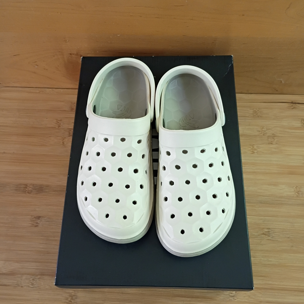 Joybees White Slip On Water Comfort Clog Shoes Unisex Womens 7 - Picture 4 of 7